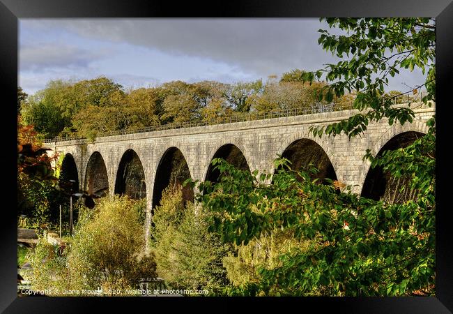 Ingleton Viaduct Yorkshire Dales Framed Print by Diana Mower