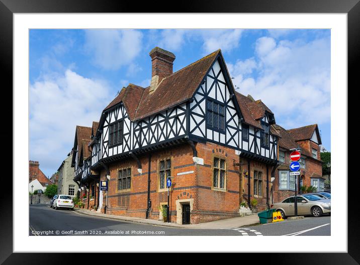Mock Tudor House in Arundel Framed Mounted Print by Geoff Smith