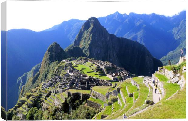 Machu Picchu, Peru Canvas Print by Mervyn Tyndall