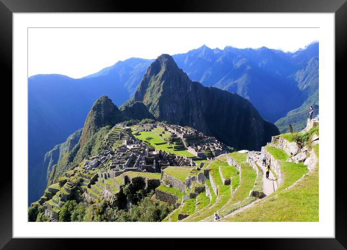 Machu Picchu, Peru Framed Mounted Print by Mervyn Tyndall