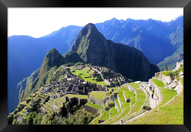 Machu Picchu, Peru Framed Print by Mervyn Tyndall