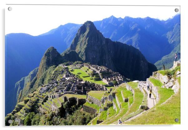 Machu Picchu, Peru Acrylic by Mervyn Tyndall