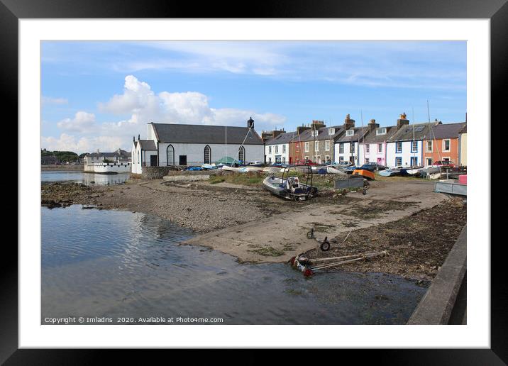 Isle of Whithorn Harbour, Scotland Framed Mounted Print by Imladris 