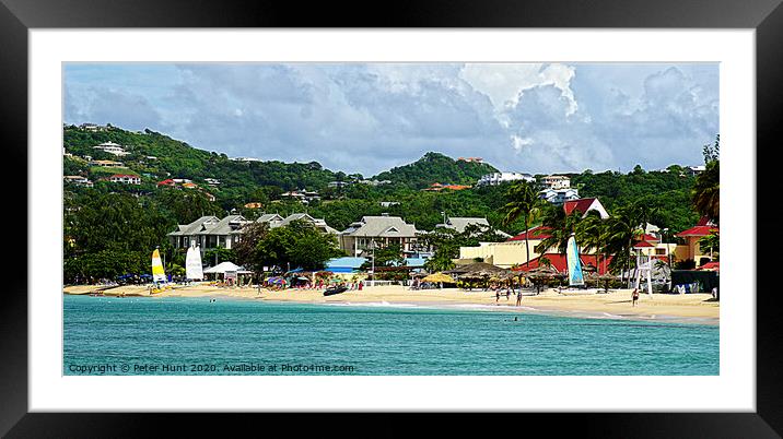 Le Gros Islet Framed Mounted Print by Peter F Hunt