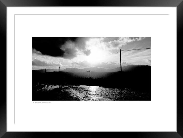 The ‘Yankee Road’ Signpost [Scotland] Framed Mounted Print by Michael Angus