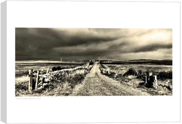 Farmtrack: Anonymous and Ubiquitous (Scotland) Canvas Print by Michael Angus