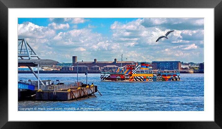 MV Snowdrop, Liverpool's own Dazzle ship Framed Mounted Print by Frank Irwin