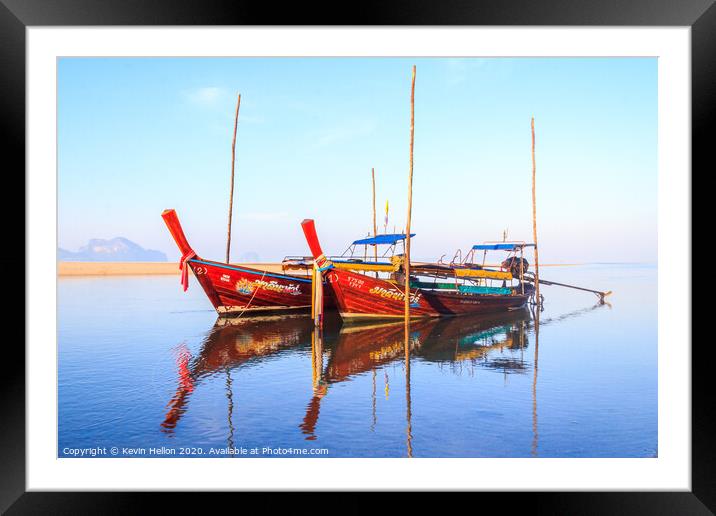 Boats Pak Meng Framed Mounted Print by Kevin Hellon