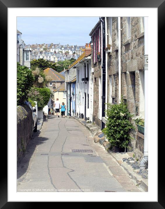 The Warren, St.Ives, Cornwall. Framed Mounted Print by john hill