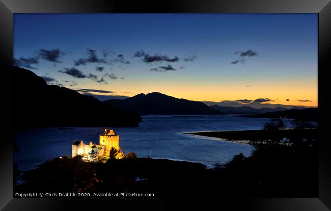 Eilean Donan Castle and the afterglow of sunset (1 Framed Print by Chris Drabble