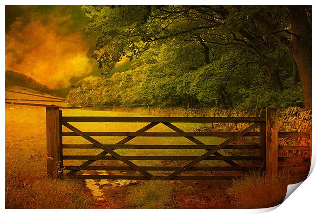 The Gate . Print by Irene Burdell