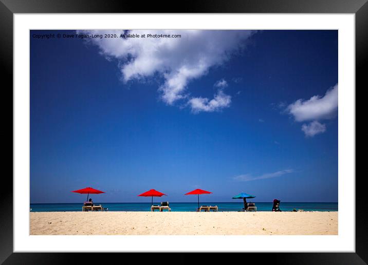 Relaxing Barbados Style 2 Framed Mounted Print by Dave Fegan-Long