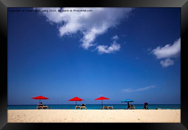 Relaxing Barbados Style 2 Framed Print by Dave Fegan-Long