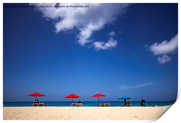 Relaxing Barbados Style 2 Print by Dave Fegan-Long