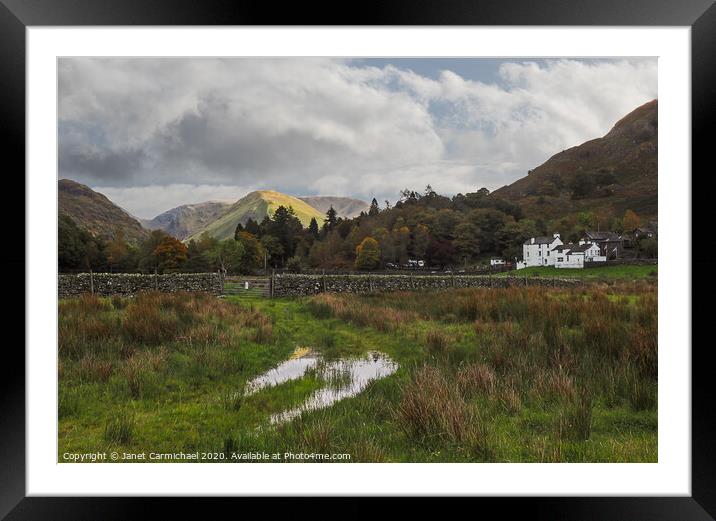 Patterdale landscape - Lake District Framed Mounted Print by Janet Carmichael