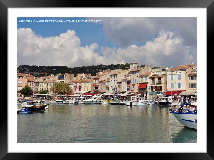Cassis Framed Mounted Print by Sheila Ramsey