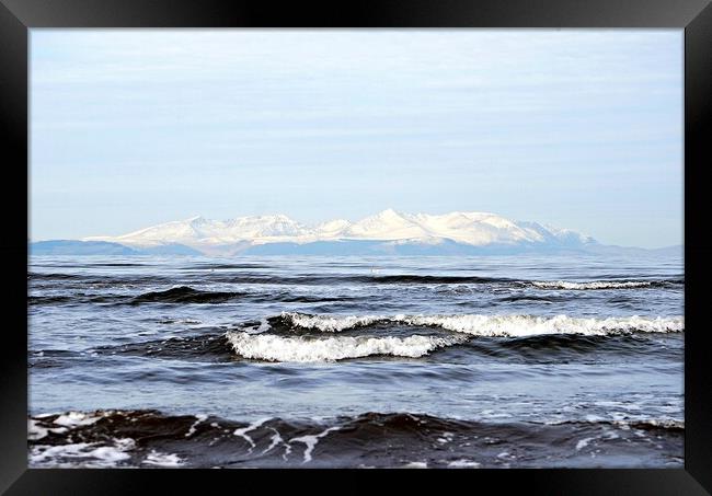 Snow topped Arran  Framed Print by Allan Durward Photography