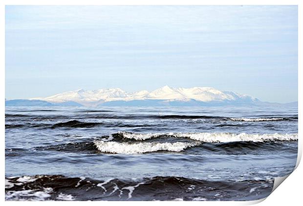 Snow topped Arran  Print by Allan Durward Photography