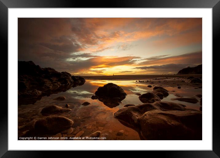 Sunderland  Sunrise Framed Mounted Print by Darren Johnson