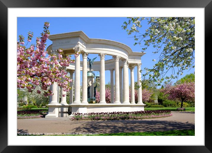 Alexandra Gardens Cathays Park Cardiff Wales Framed Mounted Print by Chris Warren