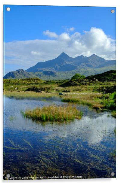 Sligachan Isle of Skye Ross and Cromarty Scotland Acrylic by Chris Warren