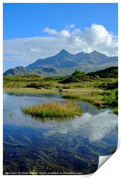 Sligachan Isle of Skye Ross and Cromarty Scotland Print by Chris Warren
