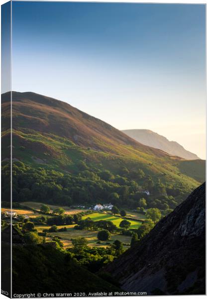 Sychnant Pass Dwygyflchi Conwy Wales Canvas Print by Chris Warren