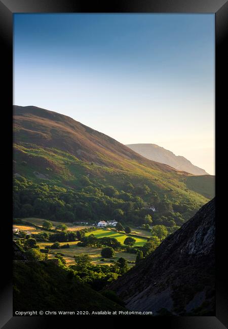Sychnant Pass Dwygyflchi Conwy Wales Framed Print by Chris Warren