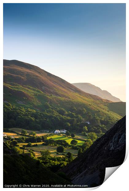 Sychnant Pass Dwygyflchi Conwy Wales Print by Chris Warren
