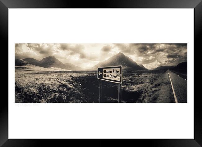 Glen Etive: this way……(Glencoe [Scotland])  Framed Print by Michael Angus