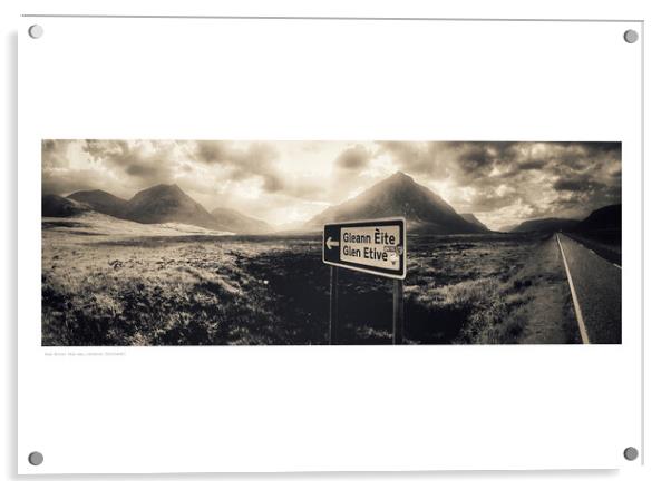 Glen Etive: this way……(Glencoe [Scotland])  Acrylic by Michael Angus