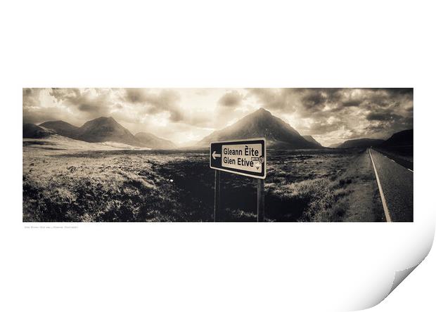 Glen Etive: this way……(Glencoe [Scotland])  Print by Michael Angus