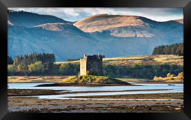 Castle Stalker from Port Appin Framed Print by Susan Cosier