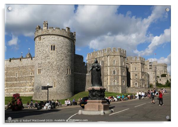 Windsor Castle Acrylic by Robert MacDowall