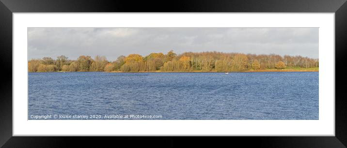 Panoramic View Alton Waters Framed Mounted Print by louise stanley