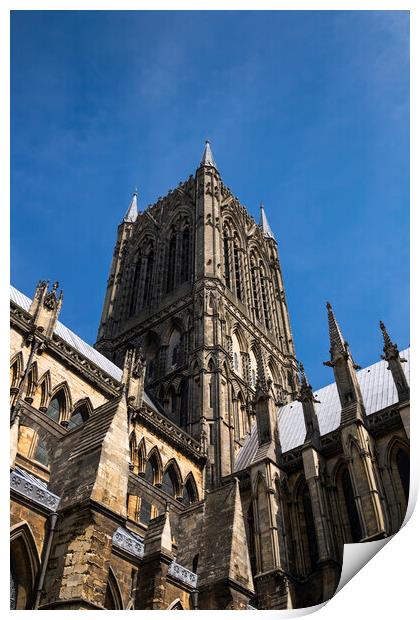 Lincoln Cathedral, England Print by Phil Crean