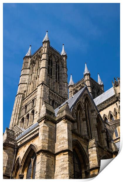 Lincoln Cathedral, England Print by Phil Crean