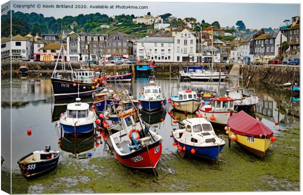  mevagissey harbour cornwall Canvas Print by Kevin Britland