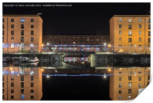 Albert Dock Reflections. Print by Jason Connolly