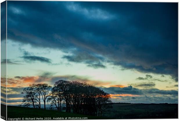 Sunset shadows in Guiseley Canvas Print by Richard Perks