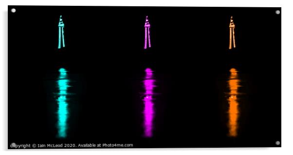 Blackpool Tower Reflected Acrylic by Iain McLeod