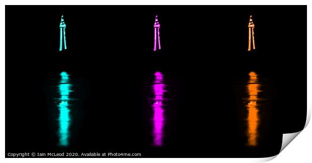 Blackpool Tower Reflected Print by Iain McLeod