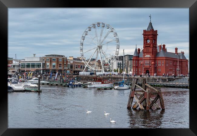 Cardiff Quay from Waterfront Park Framed Print by Wendy Williams CPAGB