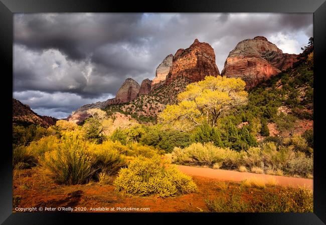 Gathering Storm over The Watchman Framed Print by Peter O'Reilly