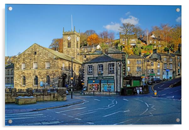 Holmfirth Town Centre Acrylic by Darren Galpin