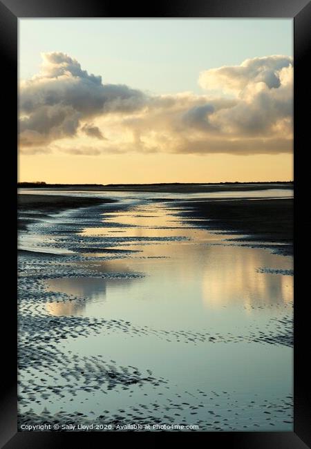 Brancaster Sunset Norfolk  Framed Print by Sally Lloyd