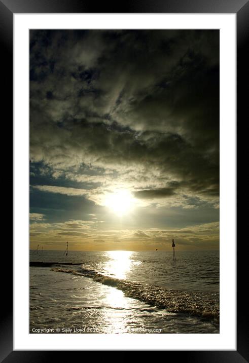West Norfolk Sunset Framed Mounted Print by Sally Lloyd