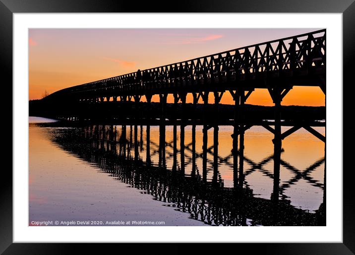 Long way to Quinta do Lago Beach Framed Mounted Print by Angelo DeVal