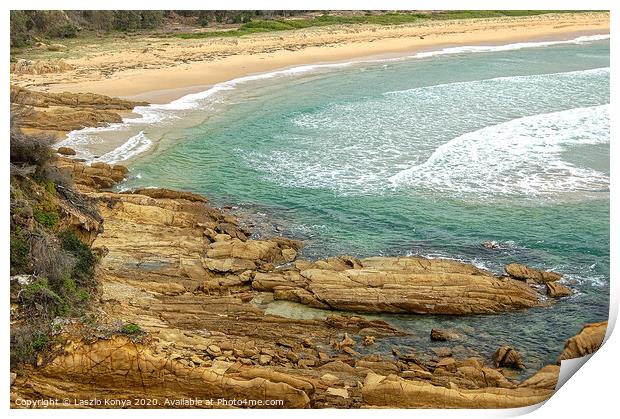 Nelson Beach - Sapphire Coast Print by Laszlo Konya