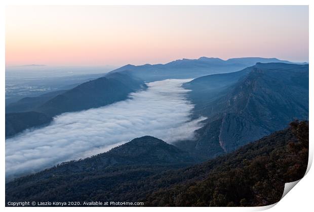 Sunrise - Grampians Print by Laszlo Konya